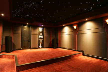 Fabtrax Stretched Fabric Wall Panel System For Home Theaters And Commercial Spaces - Fabric For Walls In Home Theater